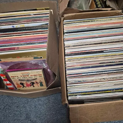 Large Lot Of Mixed Vinyl Records Albums Various Genres & Artists