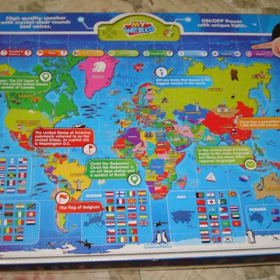 Sale Photo Thumbnail #268: BEST LEARNING i-Poster My World Interactive Talking World Map