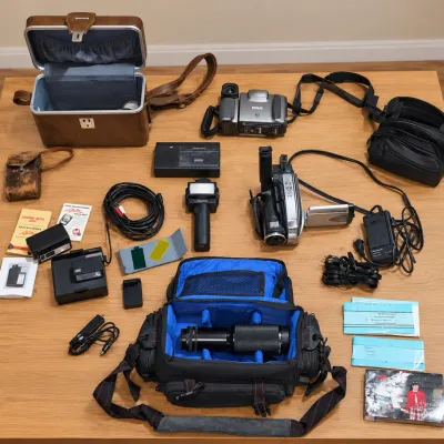 Lot of Vintage Camcorders and Photography Accessories - Versatile Lenses, External Flashes and More