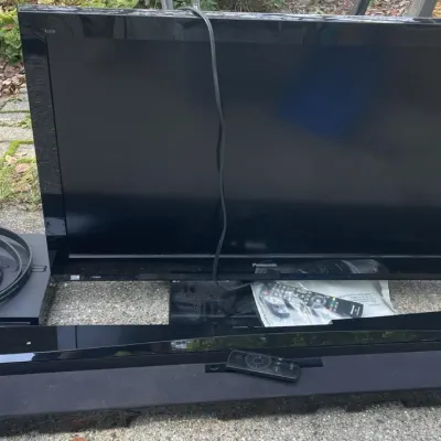 Panasonic TV, Vizio Soundbar Model SB4020E-AO, and Sony PS3 Console with Accessories – Grand Rapids Off-Site