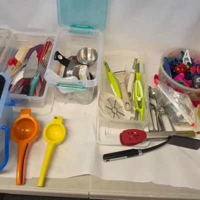 Variety of Household Kitchen Utensils - Kitchenaid, Farberware, and More
