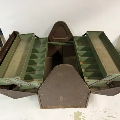 Vintage Metal Toolbox