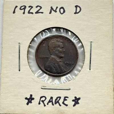 Sale Photo Thumbnail #59: Genuine Rare (Per Seller) - 1922 Plain "No D" Lincoln Cent