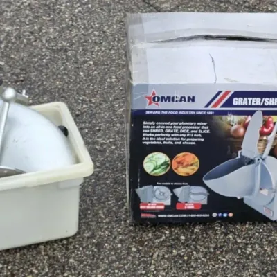 Omcan Food Slicer and Grater/Shredder Attachment
