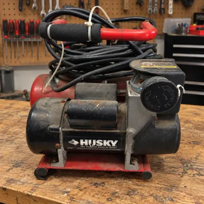 Husky Portable Compact Electric Air Compressor w/ Hose
