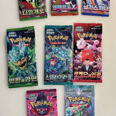 Lot of 8 Unopened Pokemon Card Packs - Includes 3 Mega Packs