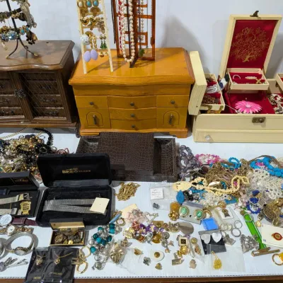 Large Lot Costume Jewelry & Jewelry Boxes - Estate Sales Warehouse (GR)
