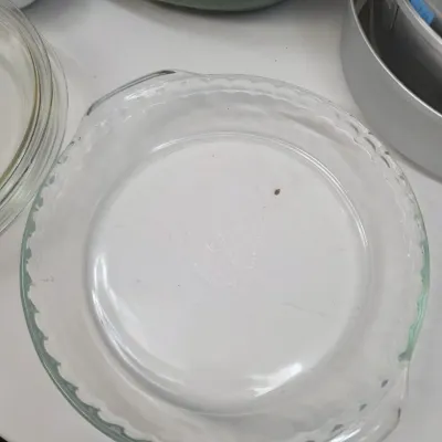 Small Collection of Plastic, Glass, and Metal Kitchenware and Cookware