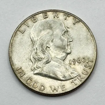 1960 D - Silver Franklin Half Dollar