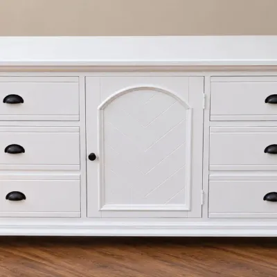 Art Van White 6-Drawer Dresser