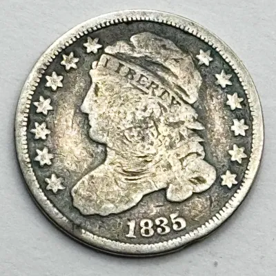 Sale Photo Thumbnail #49: 1835 - Capped Bust Silver Dime