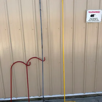 4 Various Sized Shepherd's Hooks for Bird Feeders, Wind Chimes, Etc.