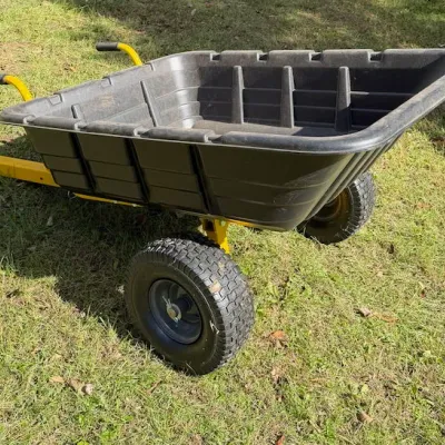 DEWALT Swivel Dump Cart Tow-Behind Utility Yard Trailer  -Model DXTB0573 – Howard City Off-Site