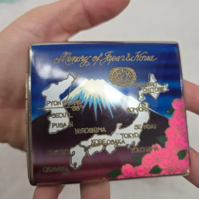 Vintage Post-WWII Era Souvenir Cigarette Case Made in Japan