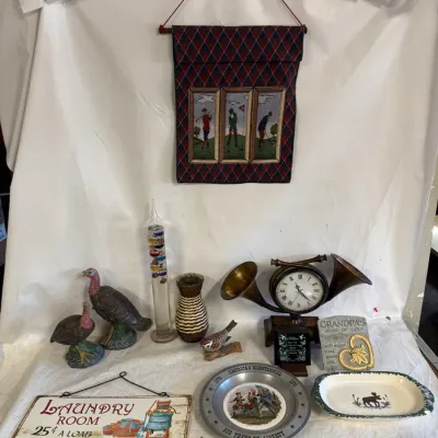 Small Collection of Various Vintage Home Decorations