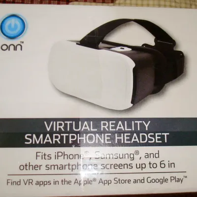 Sale Photo Thumbnail #281: ONN Virtual Reality Smartphone Headset VR Viewer iPhone Samsung Up to 6" NEW