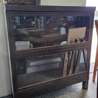 General Fireproofing Co. Metal Barrister Bookcase - 2 Stack - Youngstown, OH – Estate Sales Warehouse (GR)