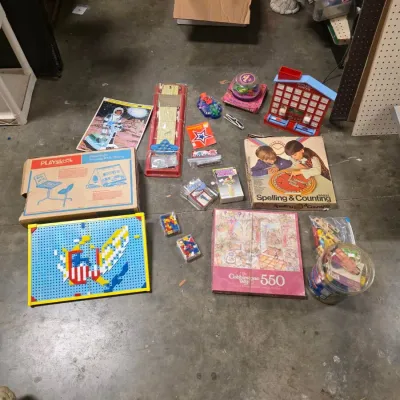 Assorted Children's Toys, Games and Puzzles - Playskool, Bowling and More