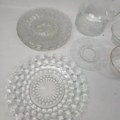 Small Collection of Vintage Glass Servingware