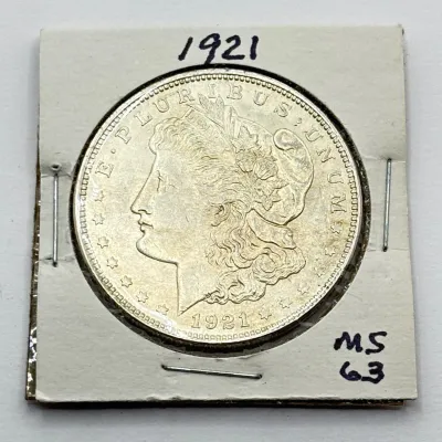 1921 - Morgan Silver Dollar - MS63 (1 of 2)