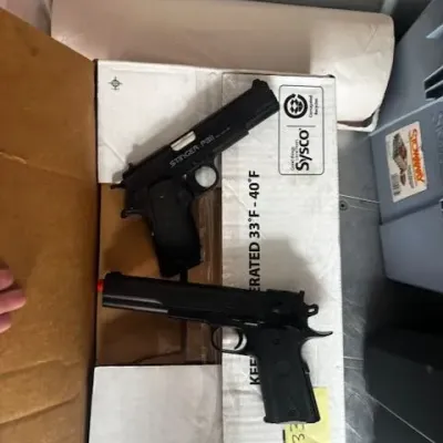 Pair of Stinger P311 1911-Style Airsoft Pistols