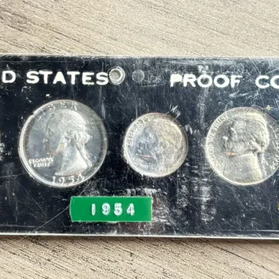 Sale Photo Thumbnail #62: 1954 - 5 Coin Proof Set
