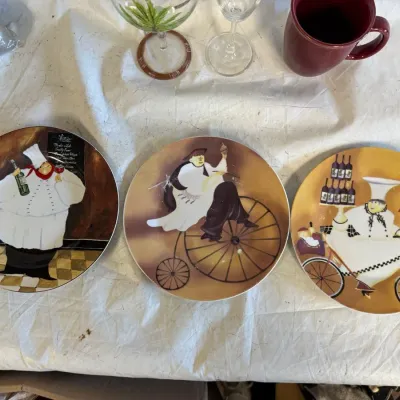 Collection of Vintage Certified International "Dinner is Served" Ceramic Dinnerware
