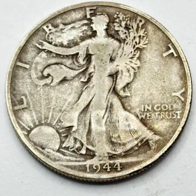 1944 S - Walking Liberty - Silver Half Dollar