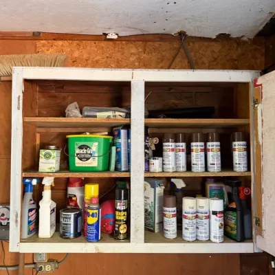Garage & Household Supplies Lot with Toro Leaf Blower, Paint, Cleaners & Miscellaneous Items - Lake Odessa Off-Site