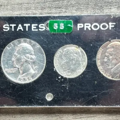 Sale Photo Thumbnail #61: 1955 - 5 Coin Proof Set