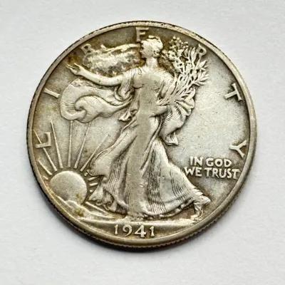 1941 - Walking Liberty - Silver Half Dollar (2 of 3)