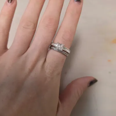 Size 8 Stainless Steel Ring Set