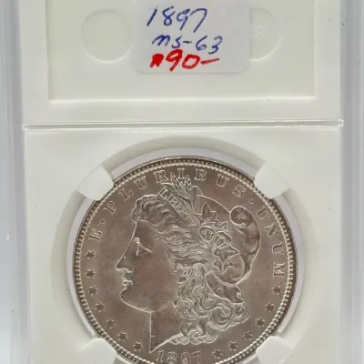 1897 - Morgan Silver Dollar - MS63