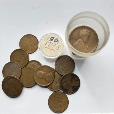 1919 S - Full Date Roll - Lincoln Wheat Cents