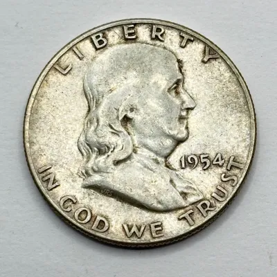 1954 - Franklin Silver Half Dollar