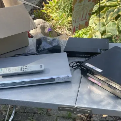 Sony RDR-GX355 DVD Recorder, DVP-NS75H Player, Blu-ray Player, and Office Supplies Lot - Grand Rapids Off-Site