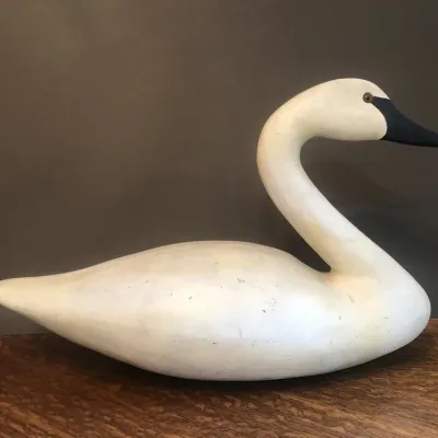 23" Wooden Swan Decoy by The Jennings Decoy Co. Saint Cloud MN