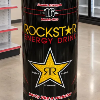 Rockstar Energy Drink Promotional Mini Fridge and Beverage Center - Works Great!