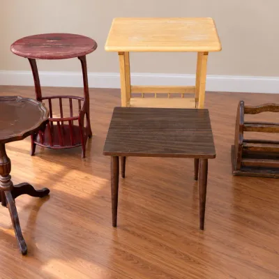 Vintage Side Tables and Magazine Racks
