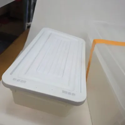 Small Collection of Vintage Plastic Storage Totes w/ Lids