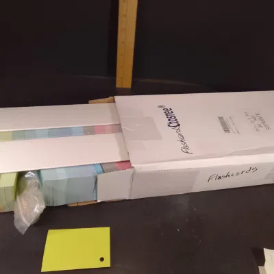 Flashcard Closree Bulk Study Cards Pack Containing Multiple Rows Of Colorful Pastel Index Cards - Potterville