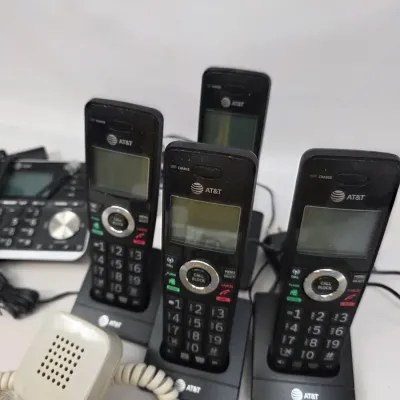 Small Collection of Modern Home Phones w/ Vintage Landline