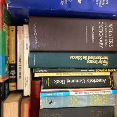 Vintage Book Collection - Camping, Veterinary, Fiction, Engineering