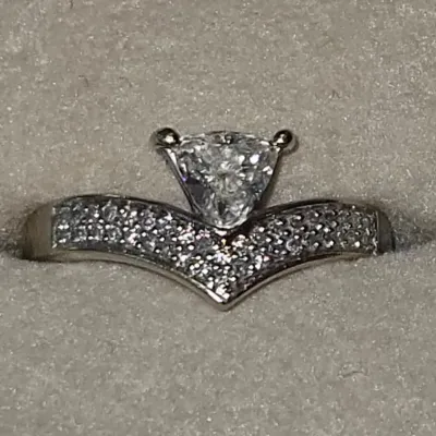 Sale Photo Thumbnail #311: 14k White Gold Anniversary Ring Weighing Approx. 1.5DWT – Estate Sales Warehouse (GR)
