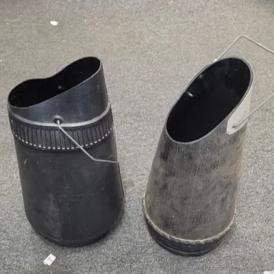 2 Vintage Blow Molded Charcoal Buckets