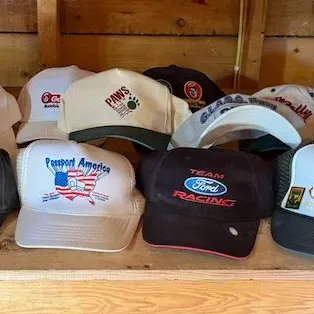 Collection of Advertising & Promotional Baseball Caps -Ford Racing, RV, Travel & More – Howard City Off-Site