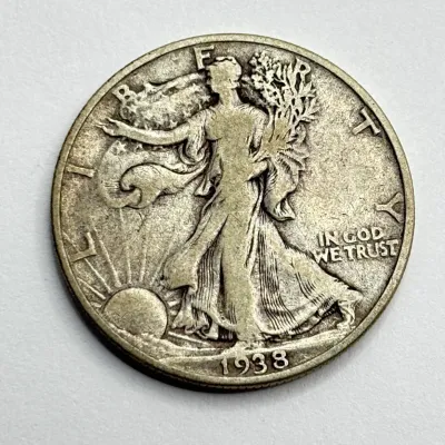 1938 - Walking Liberty - Silver Half Dollar