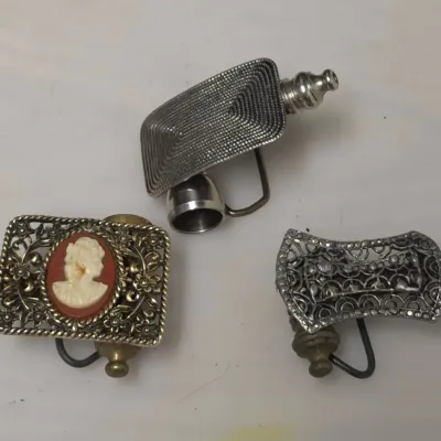 3 Unique Hand Made Belt Buckles