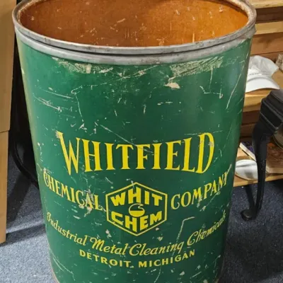 Whitfield Chemical Company Barrel with Squishies Inside - Estate Sales Warehouse (GR)