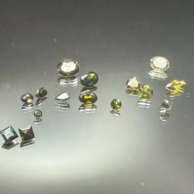 6.70 CTTW Gemstones Mystery Lot, Mixed Shapes & Sizes | Not Tested | Green and Olive Green Tones